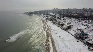 Снежное море в Черноморске 28.01.22