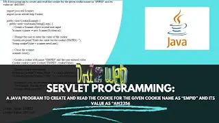Program 10-A Java program to create and read the cookie | BIS402