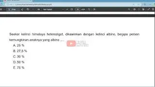 Seekor kelinci himalaya heterozigot dikawinkan dengan kelinci albino, berapa persen