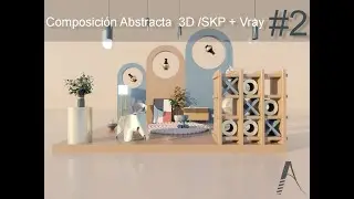 Composición Abstracta #2 / Sketchup + VRAY