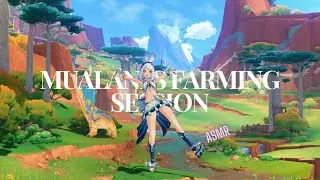 ASMR | Genshin Impact ✧ Mualani's farming session 🐟🪼 w/ whispered rambles to help you relax 😌