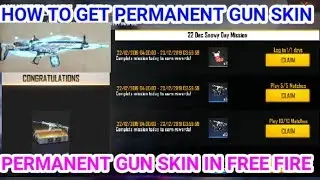 How to get permanent gun skin from crates || how to get free permanent gun skins in free fire