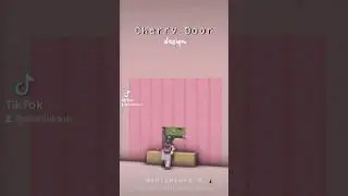 ✨ Minecraft Cherry Door design✨🗝️#minecraft #shorts #short #minecraftbuilding #aesthetichouse #doors