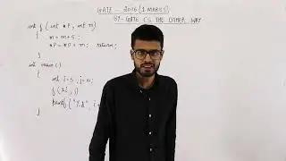 Gate 2016 pyq C Programming | The value printed by the following program is void f(int* p, int m){..