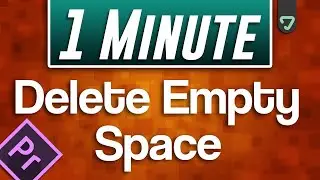 Premiere Pro - How to Delete Empty Space Between Clips [Bangla Tutorial]