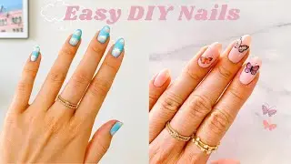 DIY nails at home! No gels or acrylics needed!