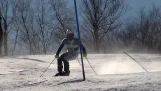 Colby skier Michael Boardman -- slalom at Middlebury