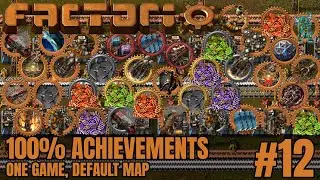 Factorio 100% Achievements | Default Map | #12 Low Density Structures!