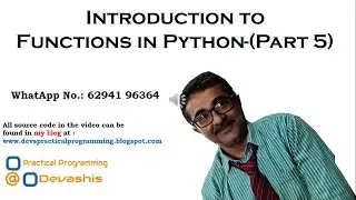 Functions in Python (Part 5)  [Recursive functions & Creating Modules]