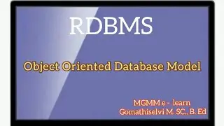 Object Oriented Database model in DBMS/ Database Model in DBMS... Tamil