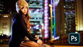 Photoshop Tutorial : How to Edit Night Portrait Photography I Camera Raw Presets Free Download