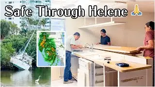 Hurricane Helene | My Parents start to Demo the Kitchen | Spend the Weekend With us