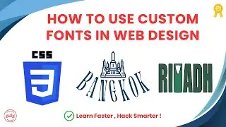 Google Fonts in CSS | How to Use Custom Fonts in Web Design