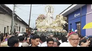 Leoneses le piden a la Virgen de la Merced por la paz en Nicaragua