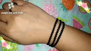 Beautiful black thread bracelet design || Kala dhaga design ⚫