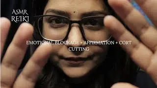 ASMR Reiki Reset your Energy 🙌 Releasing Emotions Blockage & Cord Cutting Affirmations (Rain Sound).