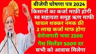 बीजेपी केंद्र सरकार ने किया बड़ी घोषणाएं 2024 || किसानों का कर्जा माफ़ी होगी || 3 करोड़ पीएम आवास