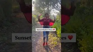 #viral IG Sunset Shadow Poses 💞✨ #photoideas #howtopose #sunset #viralphotoshoot #shortsvideo #reel