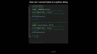 How can i convert bytes to a python string in Python | Python Examples | Python Coding Tutorial