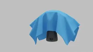 Blender Quick cloth simulation- Experiment