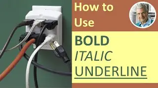 How to Use BOLD ITALIC & UNDERLINE (3 Illustrated Examples)