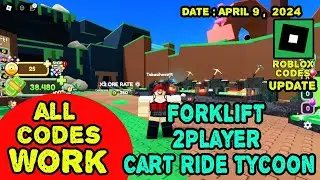 All Codes Work FORKLIFT 2Player Cart Ride Tycoon Roblox, April 9, 2024 