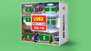 vMix Christmas Virtual Set 4K Combo - Vol.16