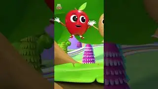 Five Little Fruits #shorts #teninthebed #kidssongs #nurseryrhymes #preschool #numbers