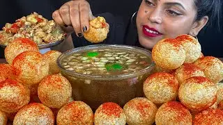 SPICY PANIPURI CHALLENGE | PANIPURI EATING CHALLENGE | INDIAN STREET FOOD | EATING VERY SPICY FOOD