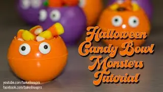 Halloween Candy Bowl Monsters Tutorial