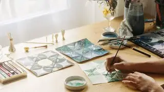 PAINT WITH ME:  victorian puzzle purses ~ cozy asmr 📜 ✏️