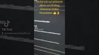 Multa tuli nyt pitkästä aikaa uus Rolling Universe Video Youtubeen 👍👌 #arskamaster5 #rollingsky