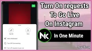 How To Turn On Request To Go Live On Instagram 2024
