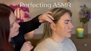 ASMR Light Touch Hair Perfecting, Hair Brushing, Around the Ear, Rat Tail Comb & Fan Face Brushing