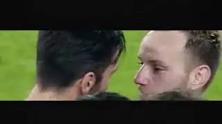 Love story between Buffon and Rakitic #Respect