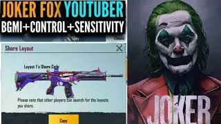 [NEW] Joker Fox Control Code And Sensitivity Code 2021 |  4 Finger Claw Pubgm | Jokerfox Sensitivity