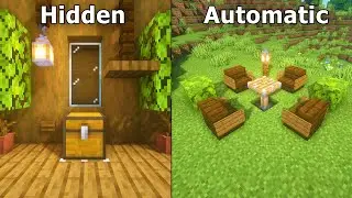 Minecraft 3+ Pop up Redstone Build Hacks! (Survival | Bedrock | Java)