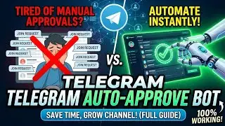 Instant Auto Approval! Telegram Channel & Group Join Request Bot Setup Guide