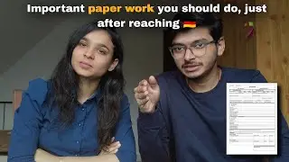 Most Important things to do after arrival in Germany | Mandatory paper works .