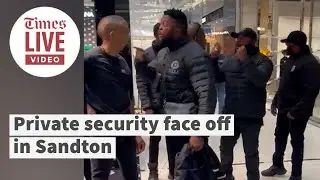 WARNING : Language | Private security face off in Sandton