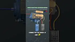 Single Phase Dual Capacitors Motor Connections. Starting & Running Capacitor 