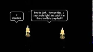 Yoworld praying :) me and my friend marlon