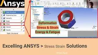 12. ANSYS Mechanical Simulation Solutions || Stress Strain Results | Safety of Factor