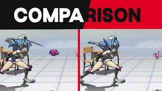 VALENTINE CROSS UPDATE COMPARISON | NEW ANIMATIONS + NEW ARTWORK (SKULLGIRLS 2ND ENCORE)