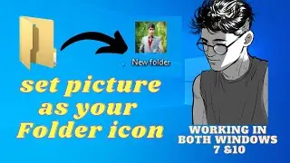 How to set picture on your Folder Icon | Change Folder icon into picture.