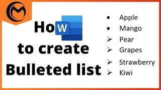 How to Create Bulleted Lists in Microsoft Word