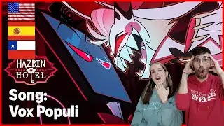 Spaniards react to Latin American vs. Spanish vs. English dubbing of Hazbin Hotel - Lucifer - Vox...