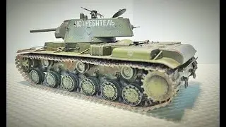 Soviet Heavy TANK KV 1 in SCALE 1/35  production ZVEZDA