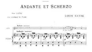 Ganne: Andante et Scherzo for Flute and Piano (Zucker)
