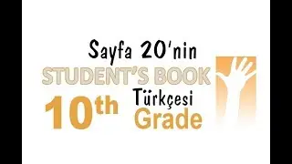 10.Sınıf İngilizce Kitabı Sayfa 20 Türkçesi MEB 2018-2019